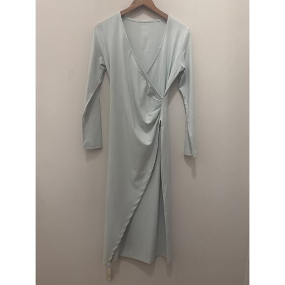 OGL Dresses & Skirts - OGL Womens Feminine Minimalist Modest Staple MaxWarm Surplice Wrap Dress Medium